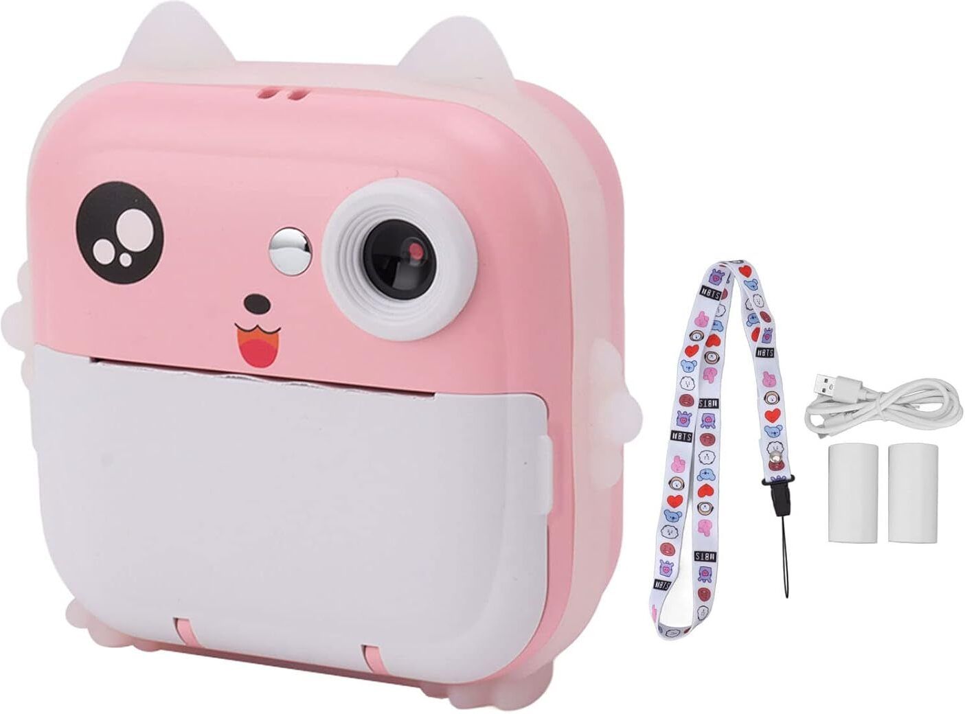 IMMUTABLE Camera Children Kids Instant 24MP Kids Digital Camera fds20 Multi-function Monochrome Label Printer-image-49