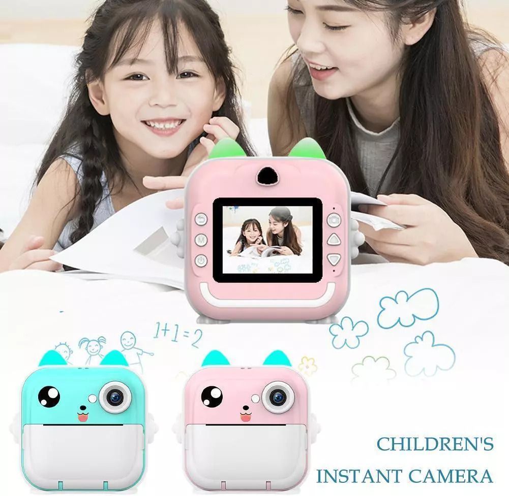 IMMUTABLE Camera Children Kids Instant 24MP Kids Digital Camera fds10 Multi-function Monochrome Label Printer-picture-29