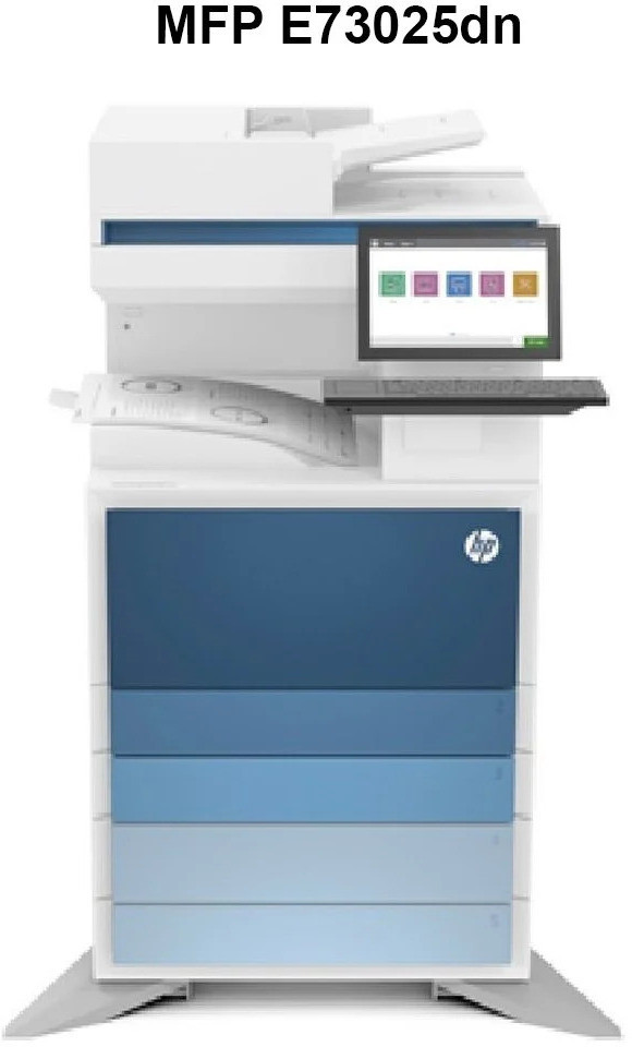 HP LaserJet Managed MFP E73025dn PRINTER Multi-function Monochrome Laser Printer image 1