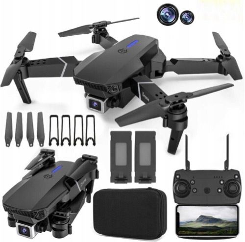 Flyzon E88 Pro 4K Drone with One Key Return, Headless Mode & WiFi FPV 2.4 GHz AM4 4 Core Processor Designed for Workstation-image-36