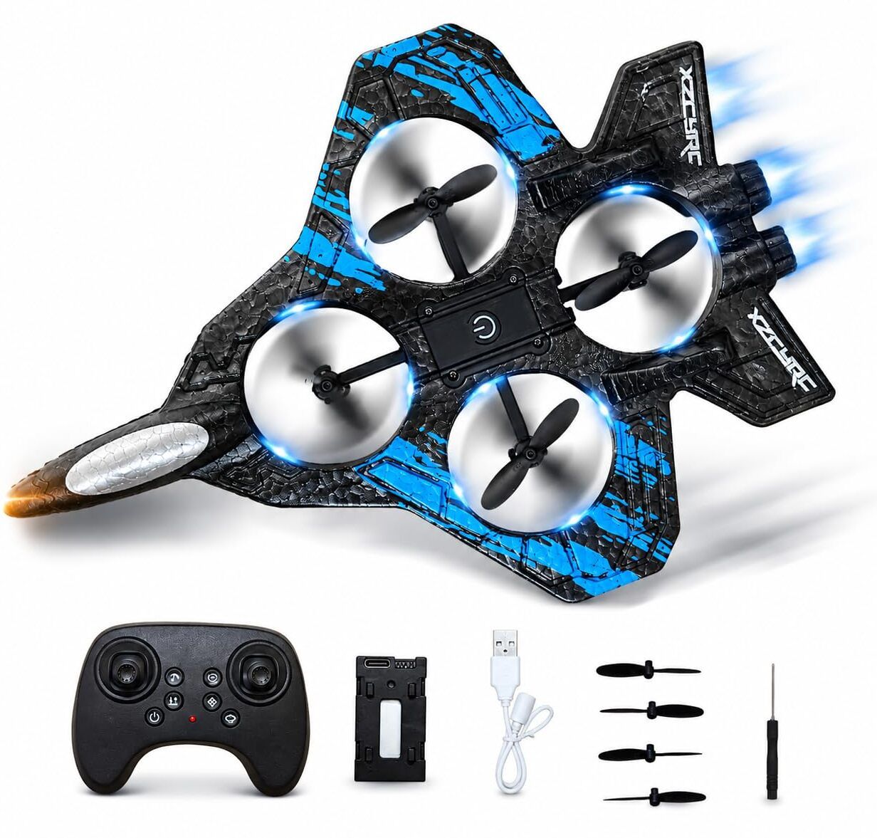 VELNOX Fighter Jet Airplane Toy for Kids and Adults 5.6 GHz AM4 6 Core Processor Designed for Mobile, Server-image-3