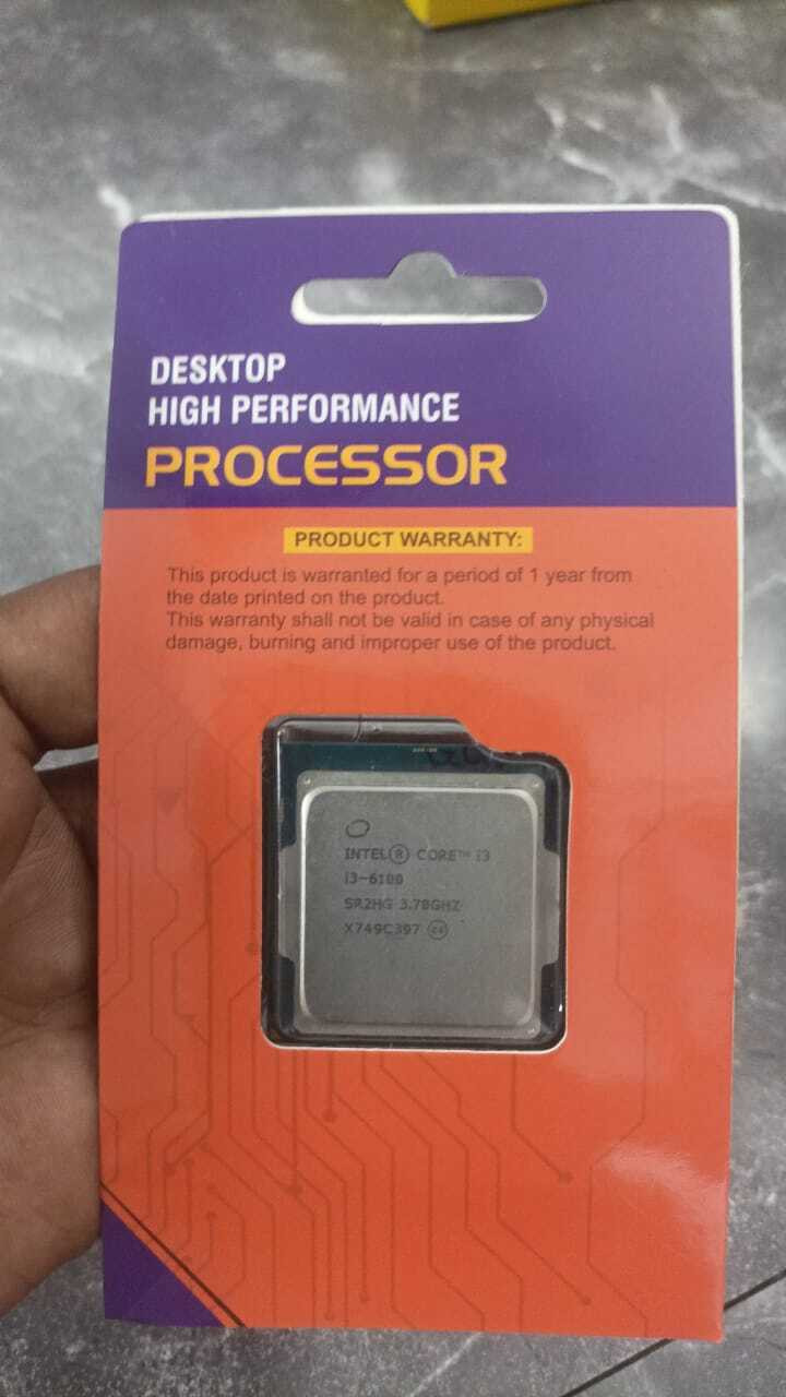 WDNET 3.7 GHz LGA 1151 Intel Core i3 6th Generation CPU FOR H110 CHIPSET MOTHER BOARD Processor image 1