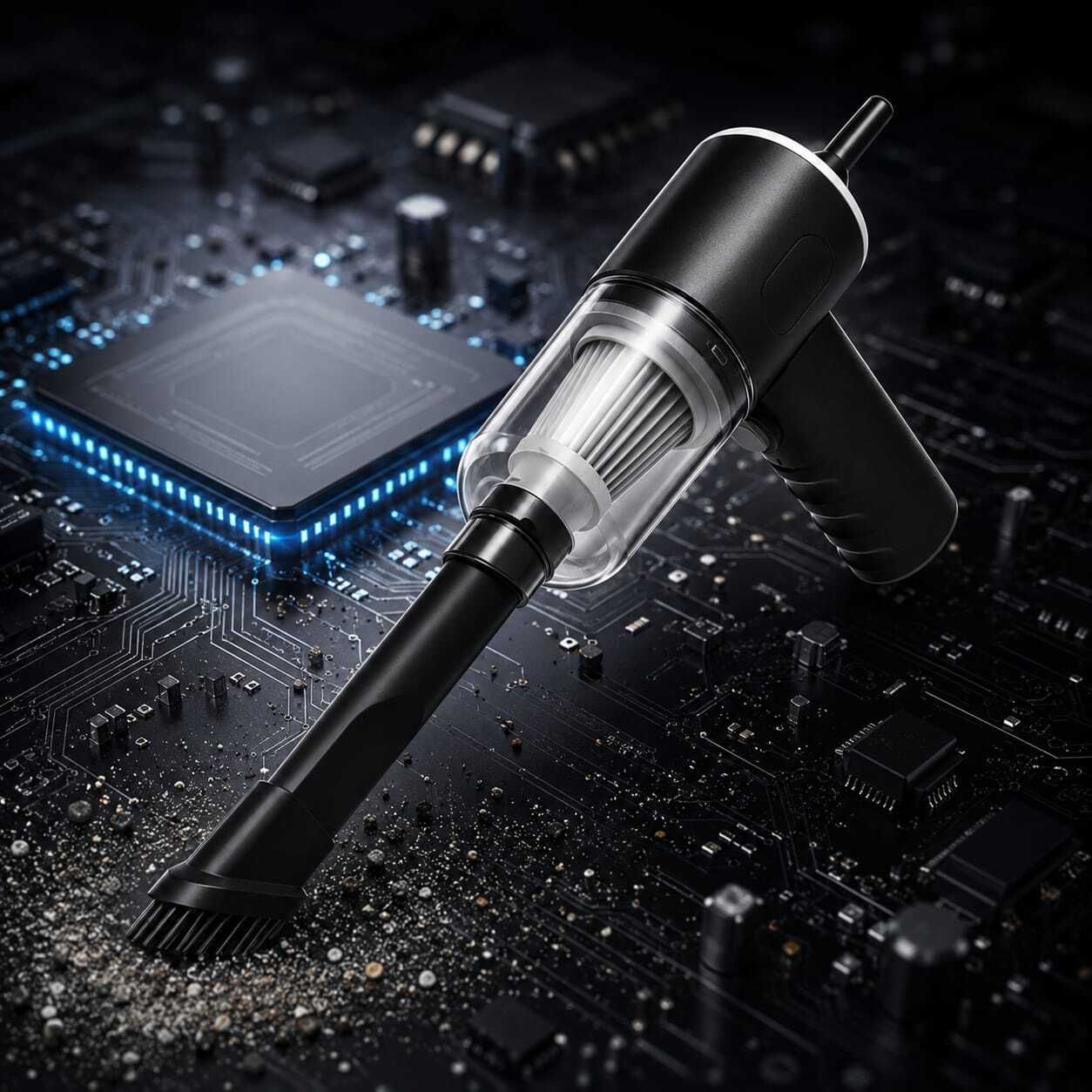 Numix Cordless Handheld Vacuum Cleaner with 3 Attachments 2.4 GHz AM2 2 Core Processor Designed for Desktop, Laptop-image-2