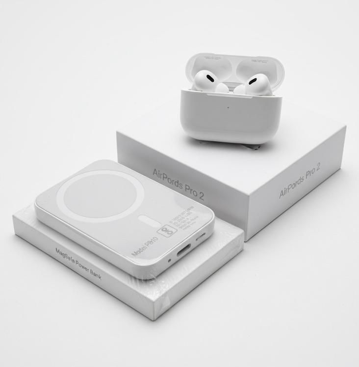 MagPulse AirPods 2 Pro & MagSafe Powerbank Combo | Wireless Earbuds with Fast Charger 5.3 GHz AM2 2 Core Processor Designed for Mobile