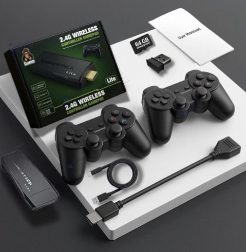 GameXtra Retro Wireless Game Stick 1080P Plug Play TV Console with 2 Controllers 2.6 GHz AM2+ 2 Core Processor Designed for Server-image-16
