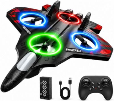 JetPulse Modern Fighter Jet RC Plane with LED Lights and Rechargeable Power 5.8 GHz AM4 6 Core Processor Designed for Mobile, Server-image-20