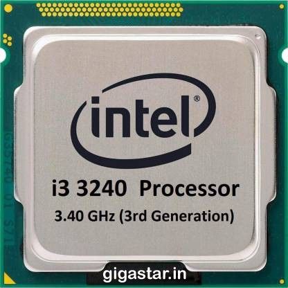 GIGASTAR 3.4 GHz LGA 1155 Intel i3 (3240) 3rd Gen Processor for H61 Chipset Processor