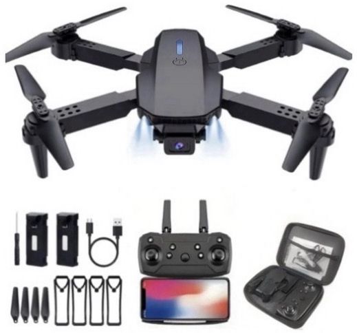 VELTRA E88 Pro Foldable Drone with FPV Camera, One Key Takeoff & LED Night Light 2.4 GHz AM4 4 Core Processor Designed for Workstation-image-45
