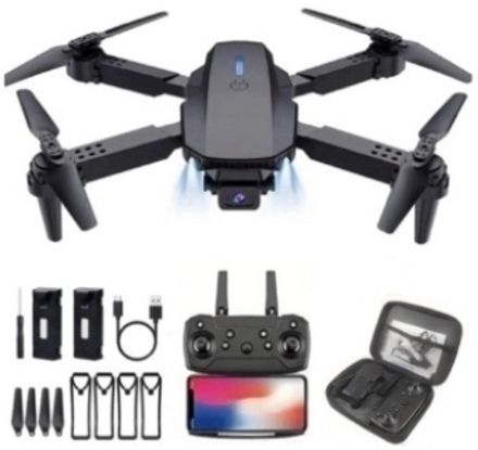 Hoveric E88 Pro Foldable Drone with 4K Ultra Vision, Altitude Lock & LED Navigation 2.4 GHz AM4 4 Core Processor Designed for Workstation-image-33