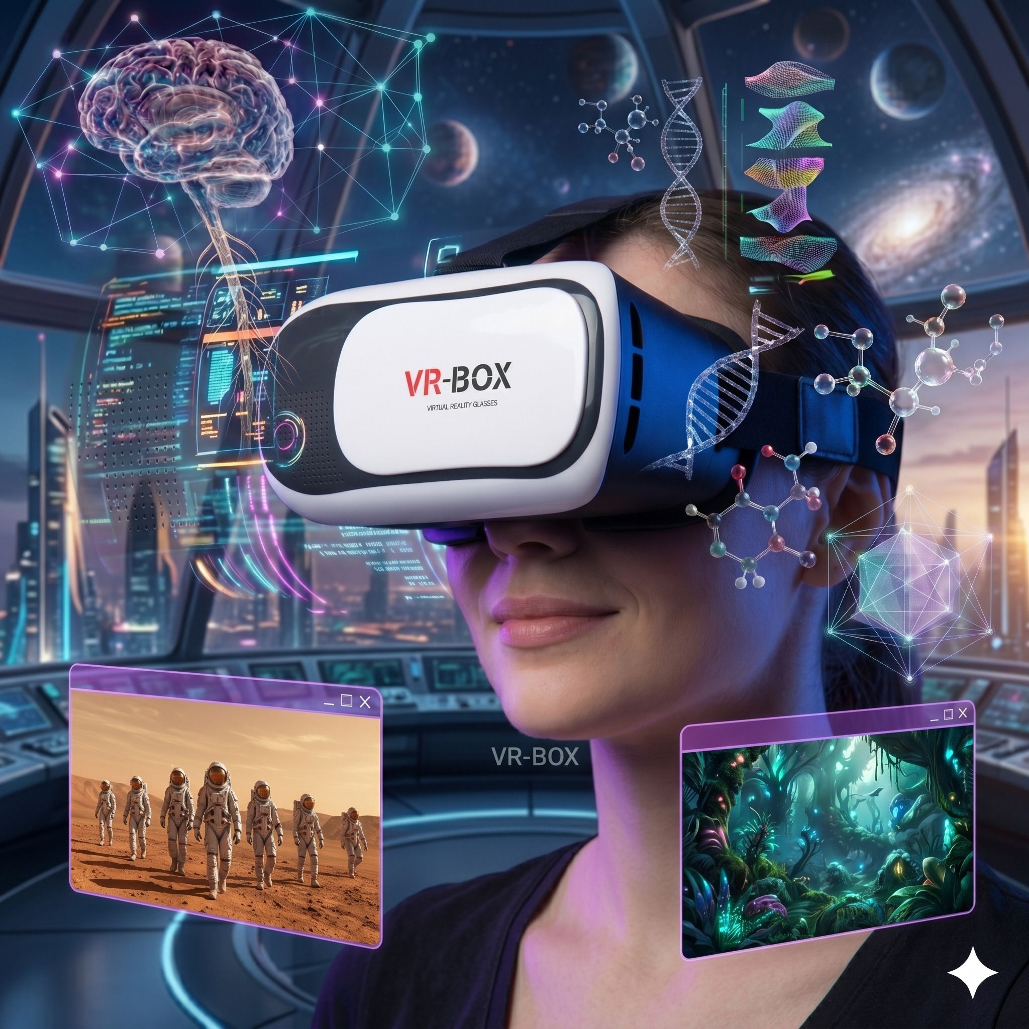 SammsangVR VR Headset for Android iOS with Gamepad 2.5 GHz AM4 4 Core Processor Designed for Desktop-image-0