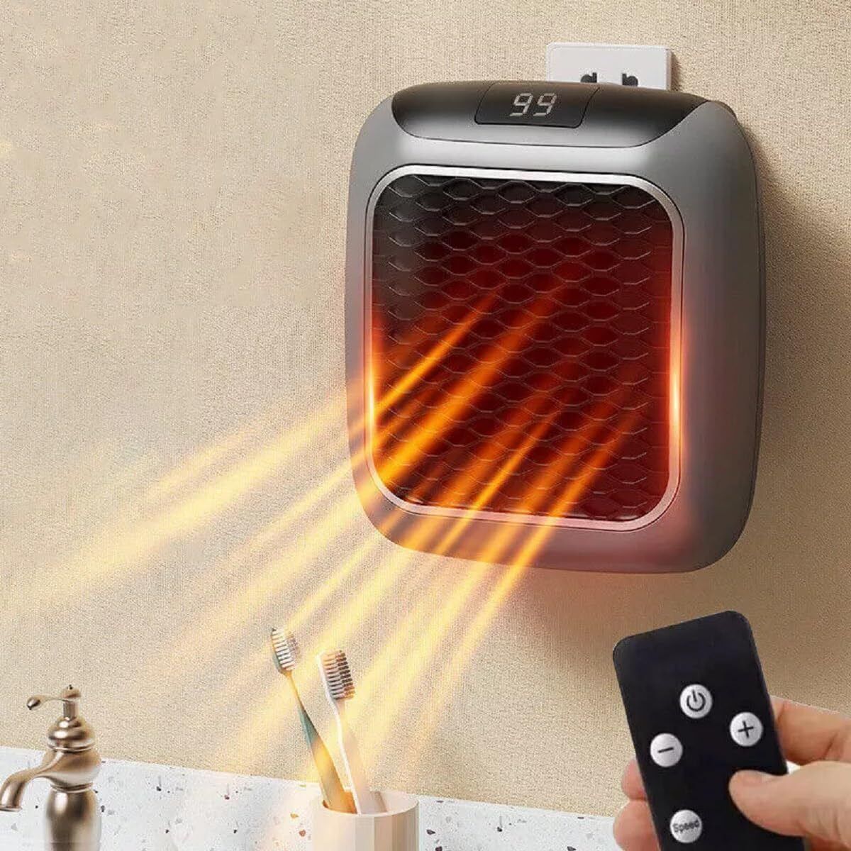 MINI ROOM HEATER - HANDY HEATER Fan Room Heater-image-8