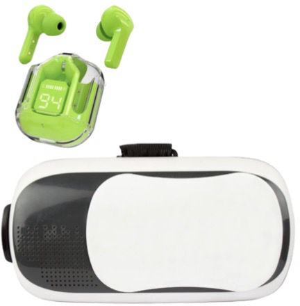 OptiVerse VR Box Virtual Reality Headset + Ultrapods TWS Combo for Entertainment 2.4 GHz AM3 2 Core Processor Designed for Mobile-image-21