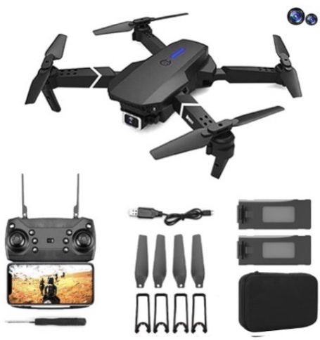 Flyzon E88 Pro 4K Drone with Smart App Control, Gesture Photo & Dual Speed Mode 2.4 GHz AM4 4 Core Processor Designed for Workstation-image-22