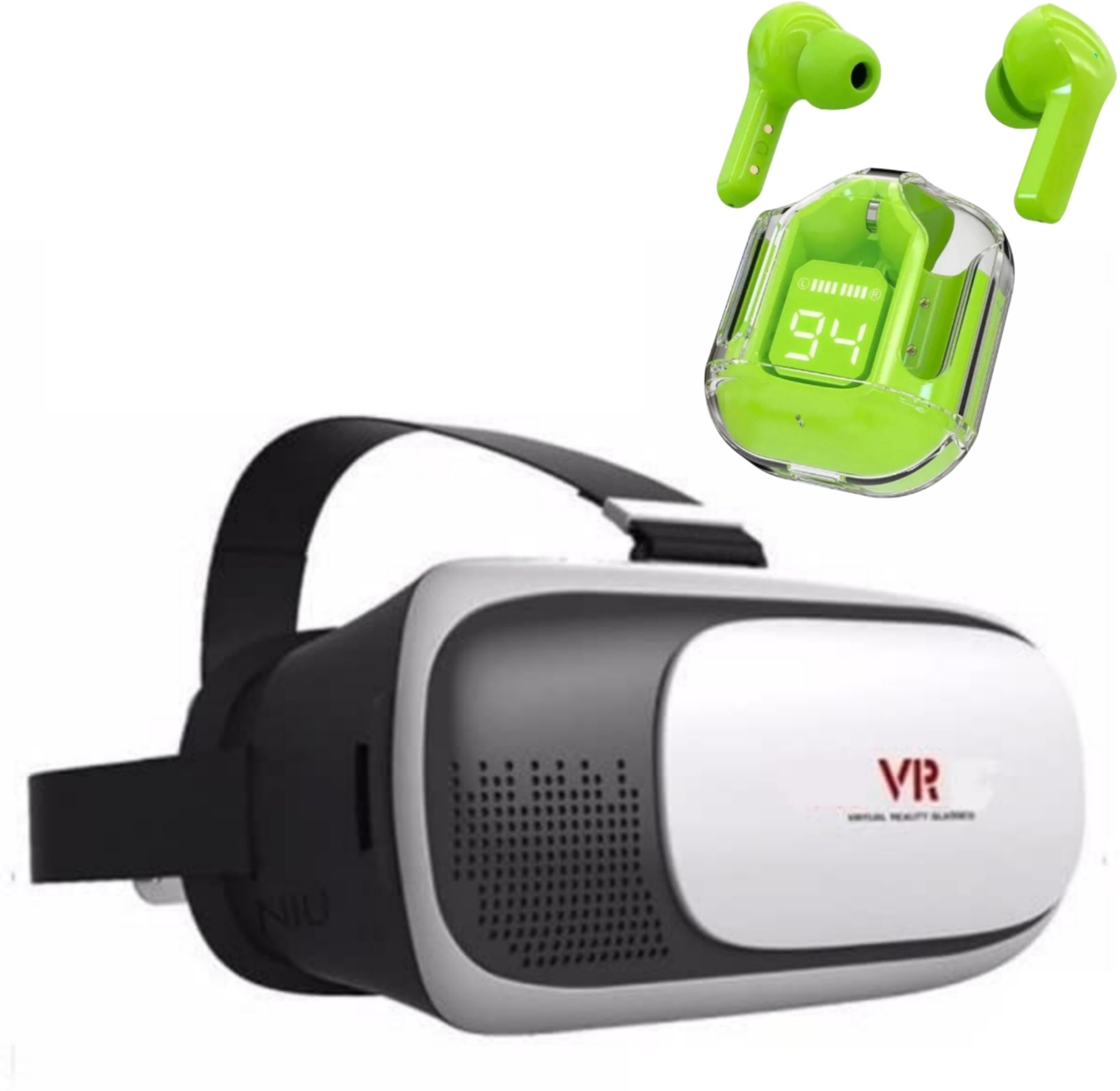 VisionSphere VR Box Virtual Reality Glasses + Ultrapods Wireless Earbuds Combo Pack 5.2 GHz AM3 2 Core Processor Designed for Mobile-image-26
