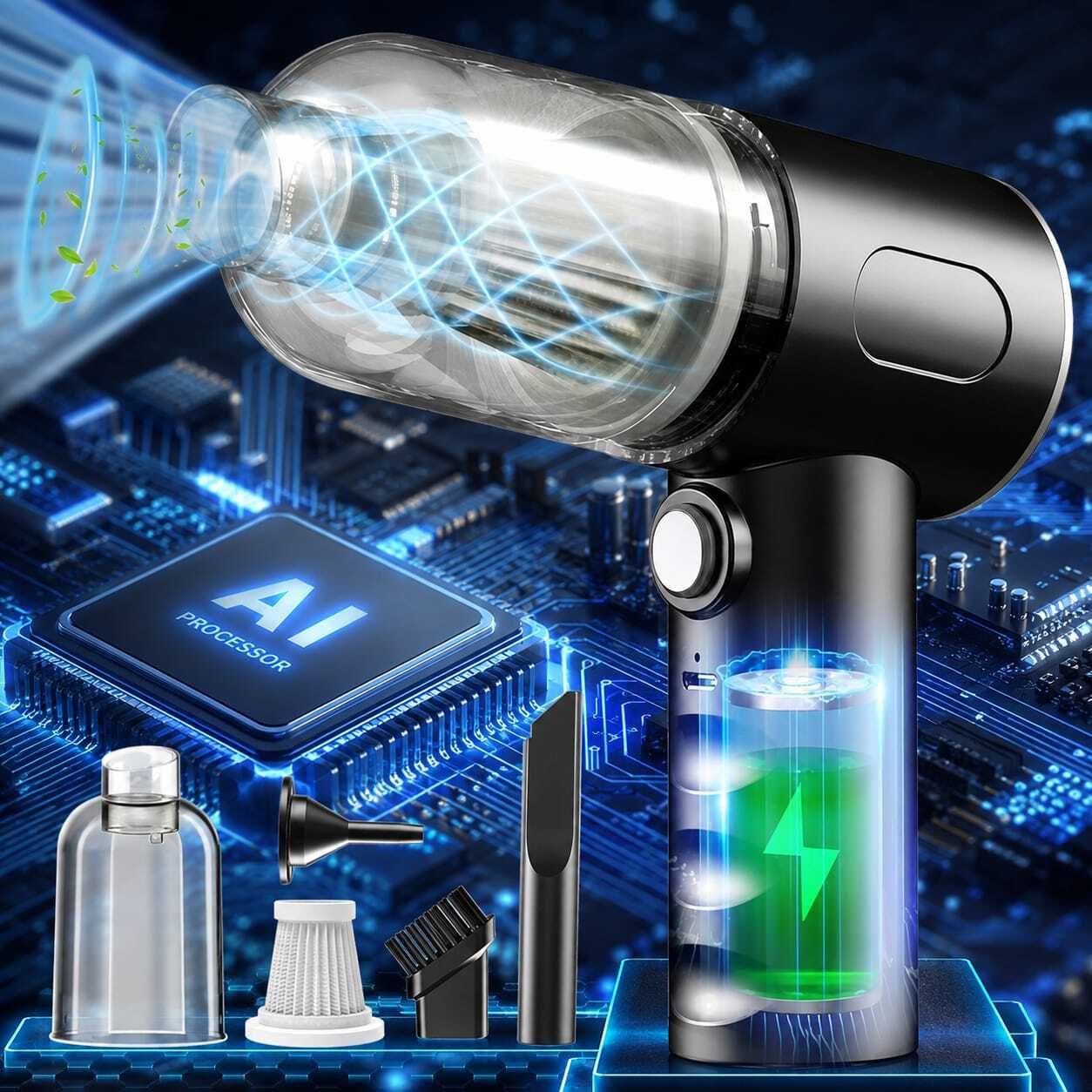 Numix Multipurpose Mini Cleaning Vacuum with 3 Nozzles for Computer 2.4 GHz AM2 2 Core Processor Designed for Desktop, Laptop-image-17
