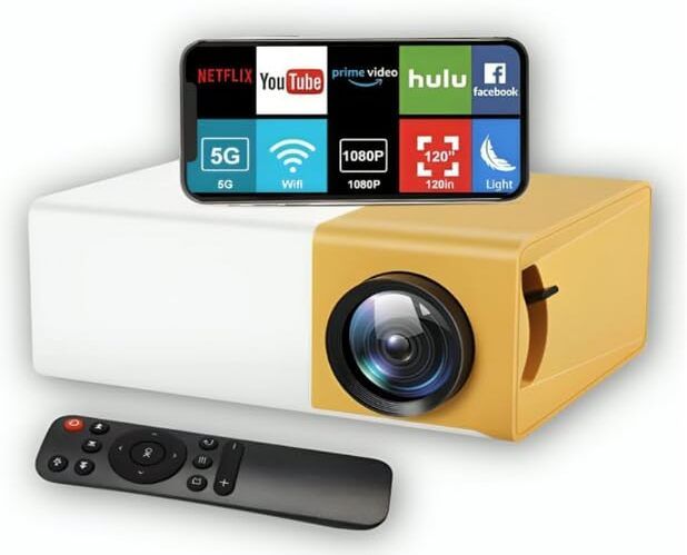 BeamEdge YG300 Mini Home Cinema Projector with Remote and HDMI Port 5.3 GHz AM4 6 Core Processor Designed for Mobile, Server-image-40