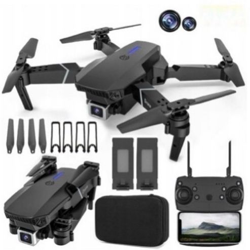 Dronehub E88 Pro 4K Camera Foldable RC Quadcopter Drone with WiFi FPV Feature 2.4 GHz AM4 4 Core Processor Designed for Server-image-35