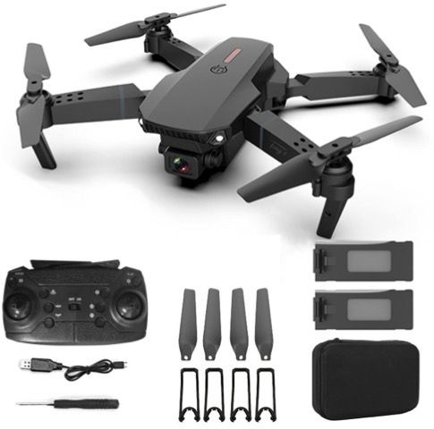 VELTRA E88 Pro Dual Camera Drone with WiFi FPV & Multi-Speed Flight Mode 2.4 GHz AM4 4 Core Processor Designed for Workstation-image-3