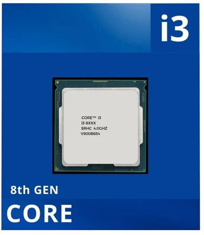 AETMP 3.6 GHz LGA 1151 i3 8th Generation With Thermal Paste, Fan, Heatsink Processor