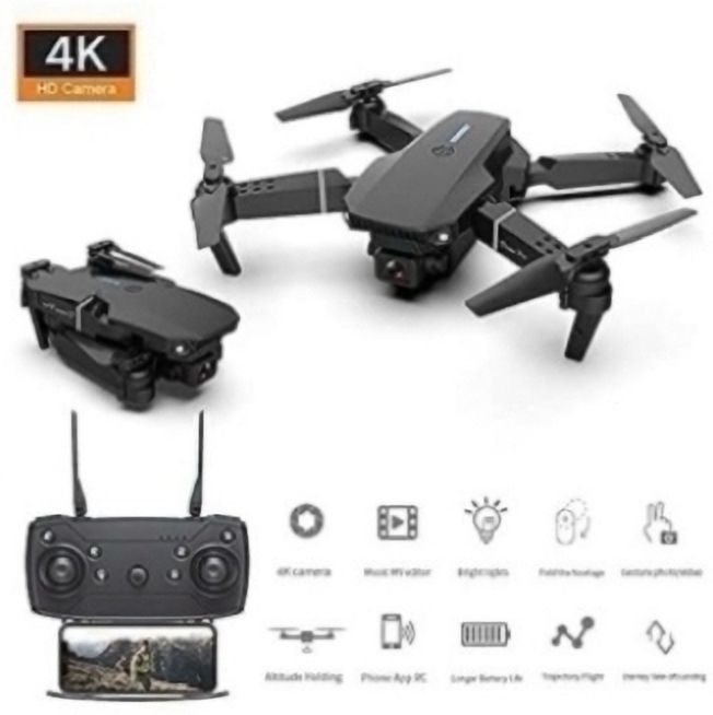 Wingix E88 Pro 4K Drone with Wide-Angle Lens FPV Live Streaming Hover Lock & Stunt Flip 2.4 GHz AM4 4 Core Processor Designed for Workstation-image-47
