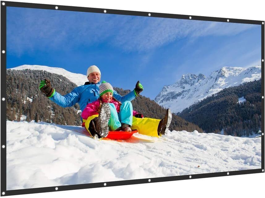 XTECTORVIEW 84 Inch Foldable Projector Screen 4:3 Ratio | HD Matte White Portable Projection Projector Screen (Width 183 cm x 122 cm Height)-image-43