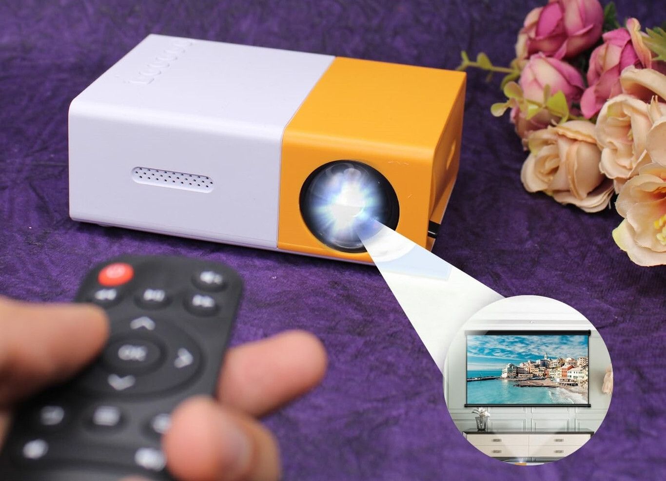 4uonly DISPLAY QUALITY: Full HD 1080p support with LED projection CX19 Projector Screen (Width 115.5 cm x 44.5 cm Height)-image-46