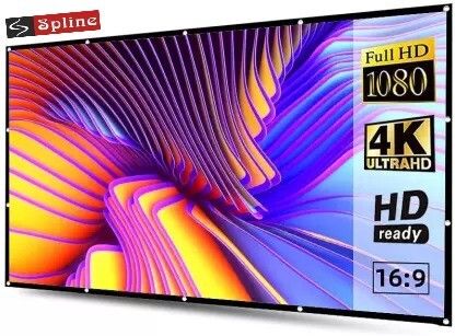 Spline 133 inch Projector Screen Projector Screen 16:9 (116" Inch (W) x 65" Inch (H)) Projector Screen (Width 305 cm x 183 cm Height)-image-26