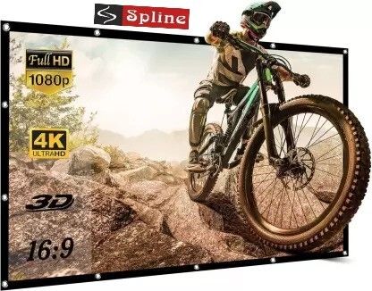 Spline 120 inch Projector Screen HD16:9 Foldable (9 Feet (W) x 5 Feet (H)) Projector Screen (Width 275 cm x 153 cm Height)-image-21