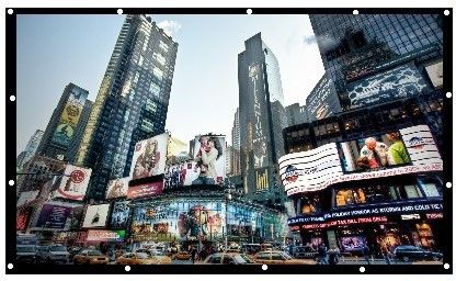 ZIOZY 86 Inch- 6Ft x 4Ft - Anti-Creased Foldable-Anti-Light 4:3 4K Eyelets Full HG Projector Screen (Width 175 cm x 132 cm Height)-image-20