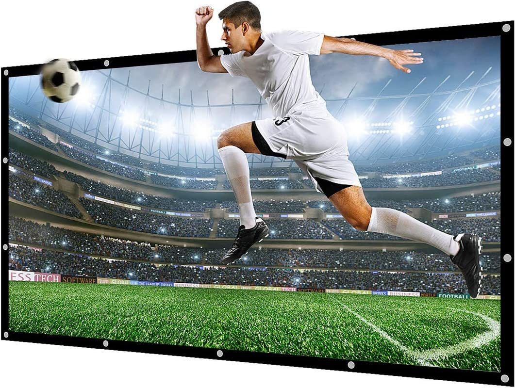 Moiz Large Projector Screen 180 Inch of Matte White Material 16:9 Projection Movies Projector Screen (Width 396 cm x 223 cm Height)-image-16