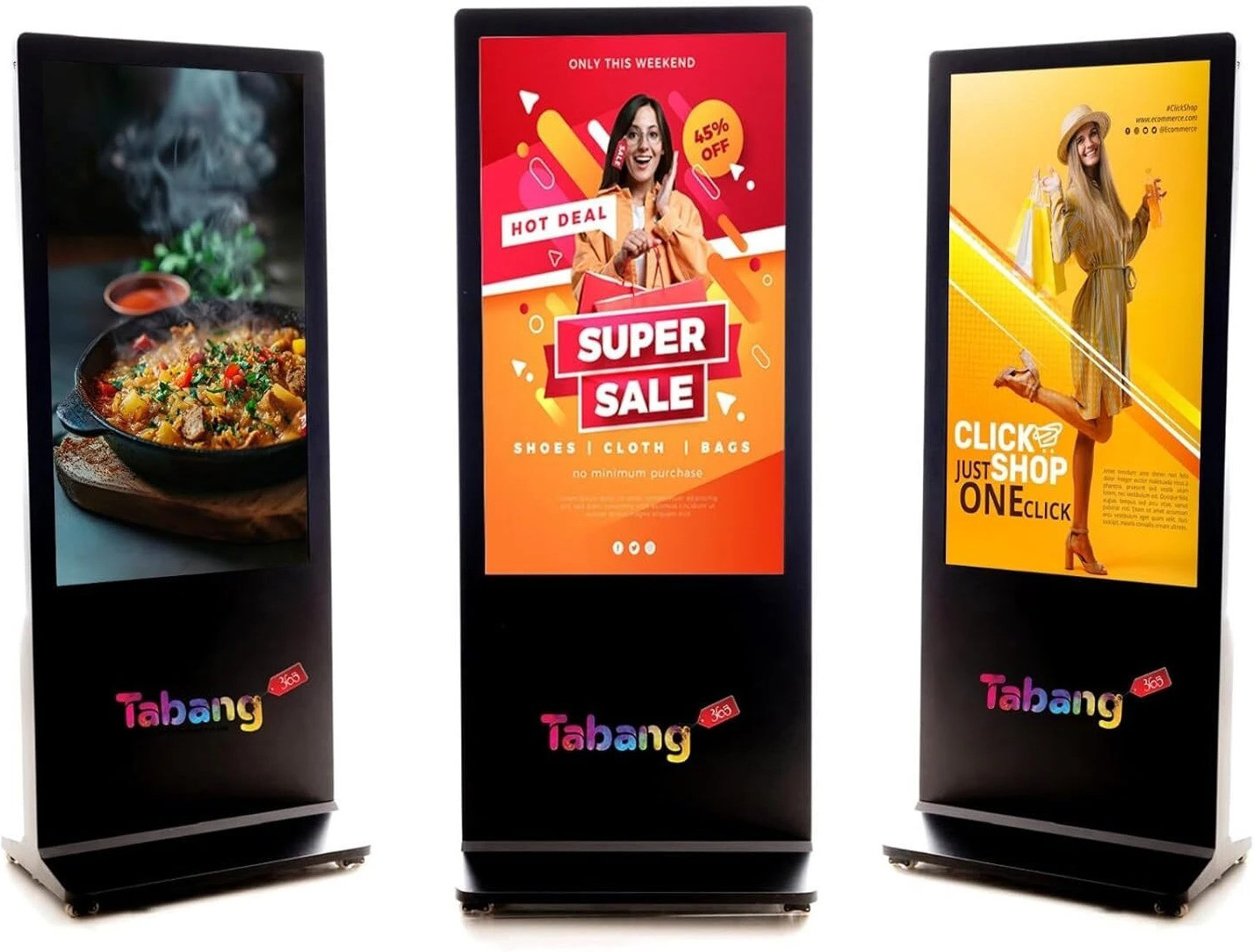 TABANG 365 55-Inch Vertical Digital Signage Display - High-Resolution Interactive Screen Projector Screen (Width 122 cm x 69 cm Height) image 1