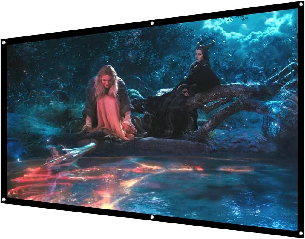 QUARSON 50 inch Projector Screen,4K 4:3 Portable Eyelet Premium Video Foldable SCREEN Projector Screen (Width 76 cm x 102 cm Height)-image-44