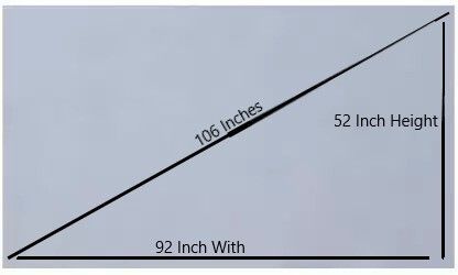 Moiz 106 Inch Diagonal 92x52 Inch 16:9 Grey Foldable High Contrast Anti Crease ALR Projector Screen (Width 235 cm x 132 cm Height)-image-7