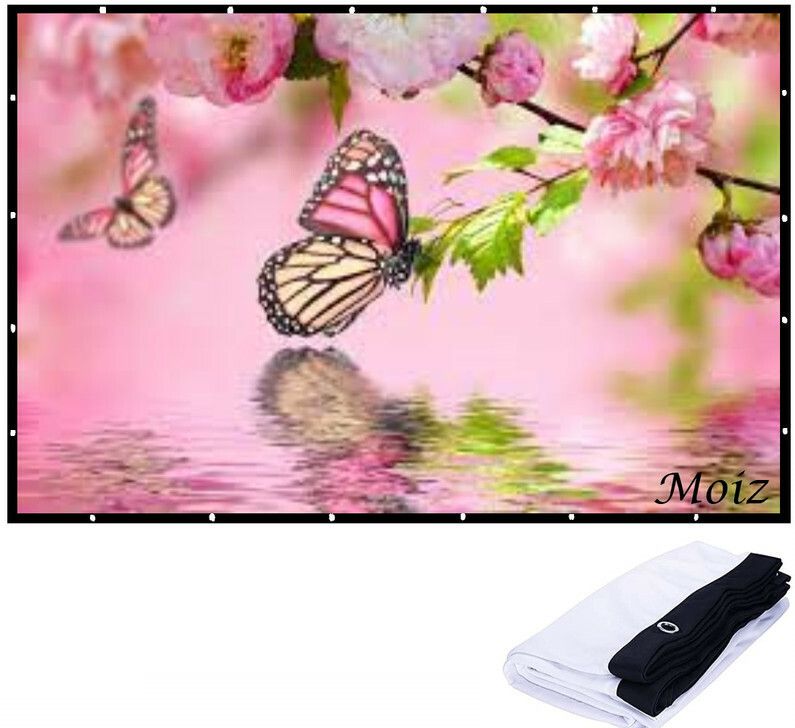 Moiz 100 INCH D Projector Screen (W) 213 x 153 Inch (H) 7.25FTX 5FT Projector Screen Projector Screen (Width 221 cm x 124 cm Height)-image-23