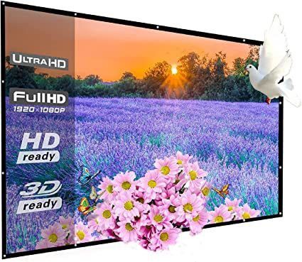 Savsol Large Projector Screen 180 Inch of Matte White Material 16:9 Projection Movies Projector Screen (Width 396 cm x 223 cm Height)-image-17
