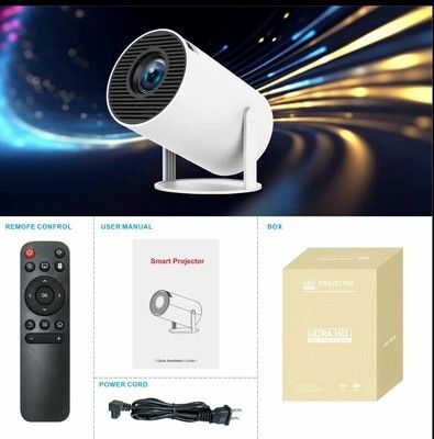 SHOPOGENIX Home Use Smart LED 720P TV 4K Projector with HDMI and USB Ports (1200 lm / 1 Speaker / Wireless / Remote Controller) Portable Projector-image-48