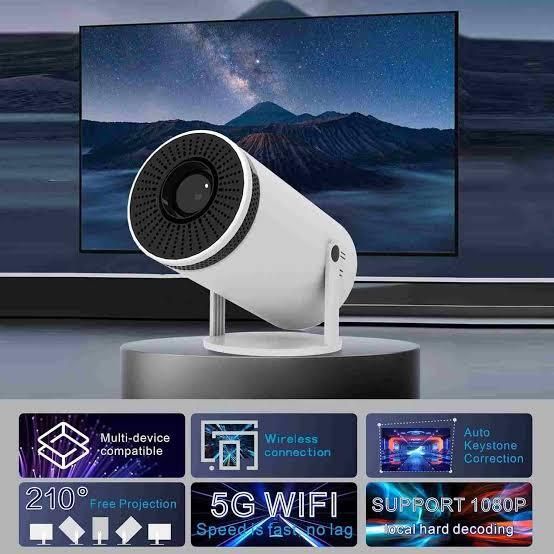IMMUTABLE 4K Android Smart Projector Full HD 1080 YUGFHVU3 (2200 lm / Wireless / Remote Controller) Portable Projector-image-34