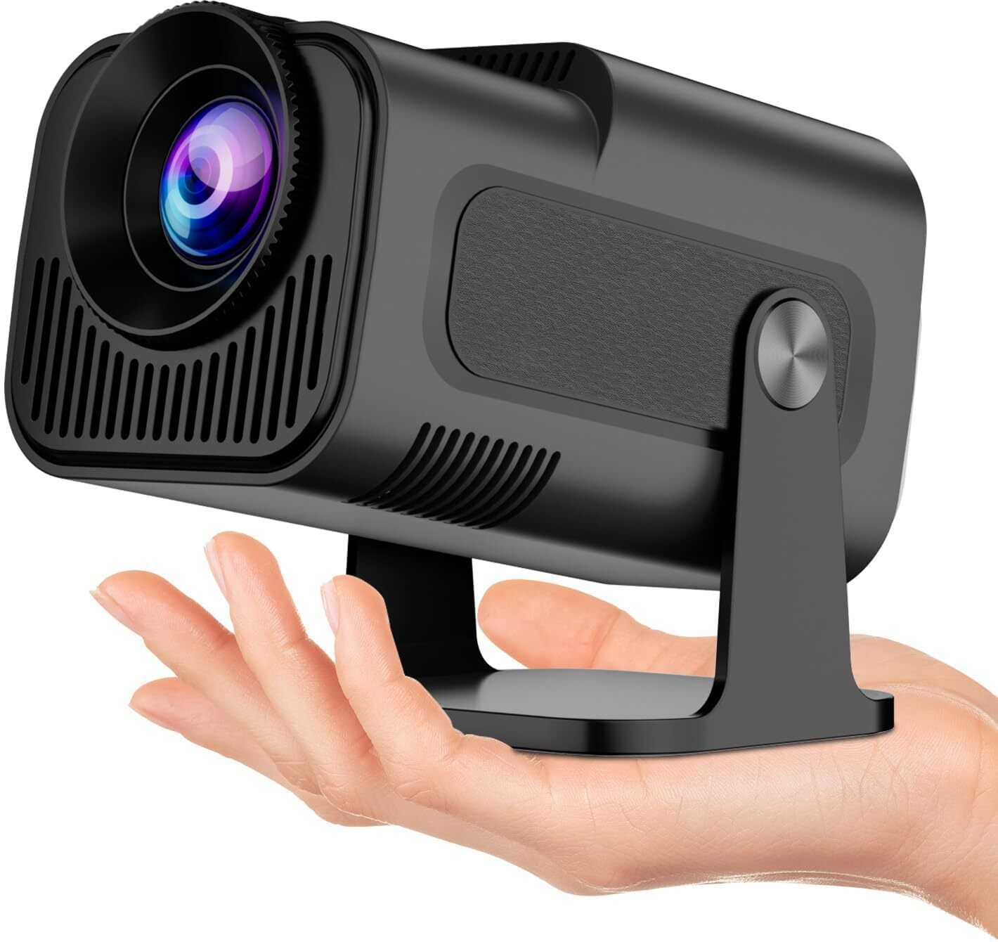 ENKART HY320 Mini 4K Support Native HD Android 11 WiFi 6/BT 5.0 Freestyle Auto Keystone (12 lm / Remote Controller) Portable Projector-image-7