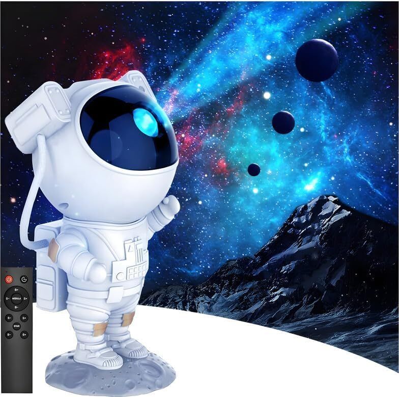 SAENTE Galaxy Astronaut Projector LED Star Night Light Remote Bedroom Decor Lamp (30 lm / 1 Speaker / Remote Controller) Portable Projector-image-34