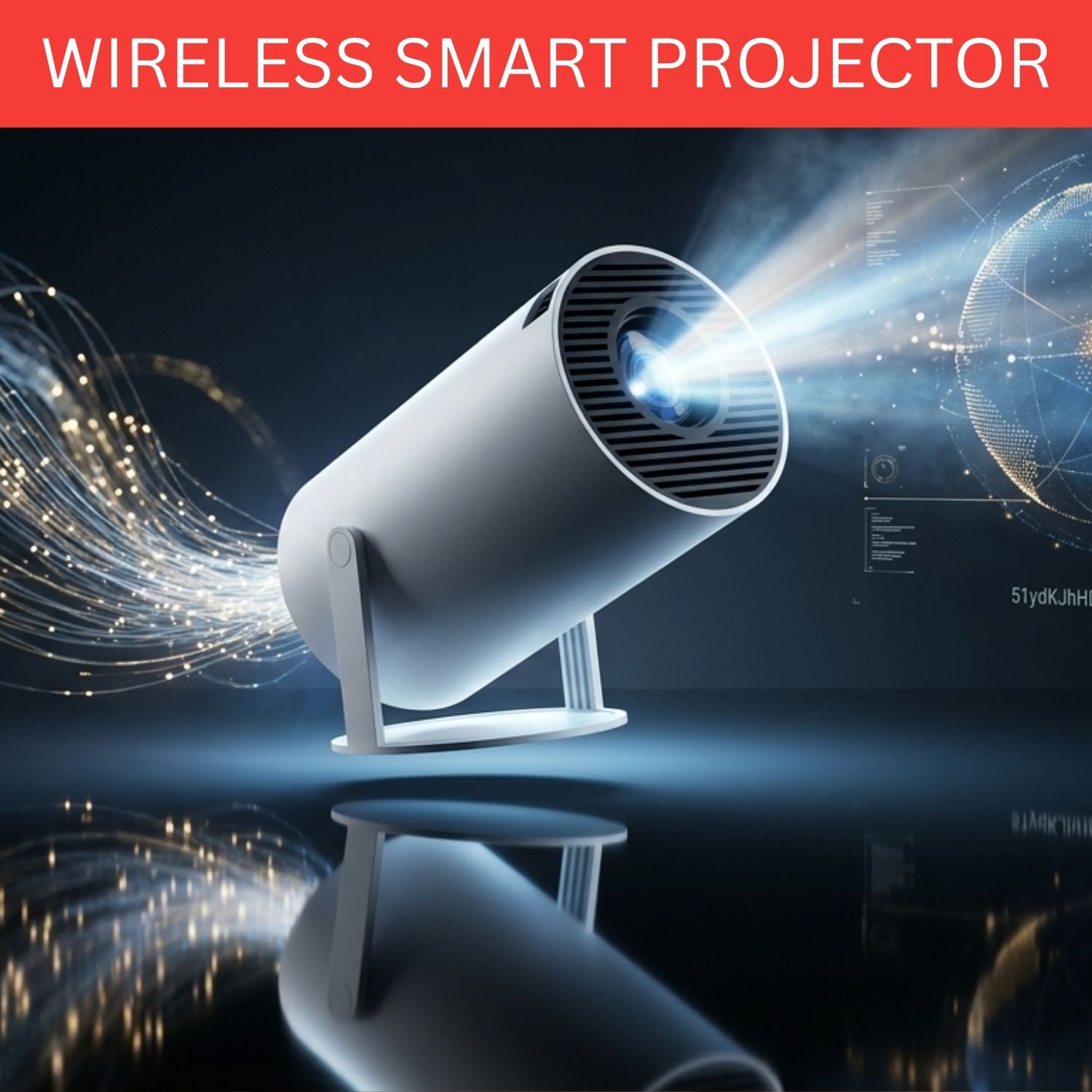 SYARA Projector, 4K 1080P Full HD Projector, WiFi 5G Compatible With Mobile/LaptopF83 (4500 lm / 1 Speaker / Wireless / Remote Controller) Portable Projector-image-26