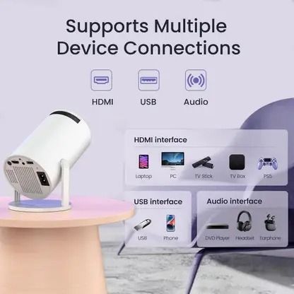 NKY Projector Android 4K 1080P Support with 4D Keystone and 270 Degree Rotation (2000 lm) Portable Projector-image-17