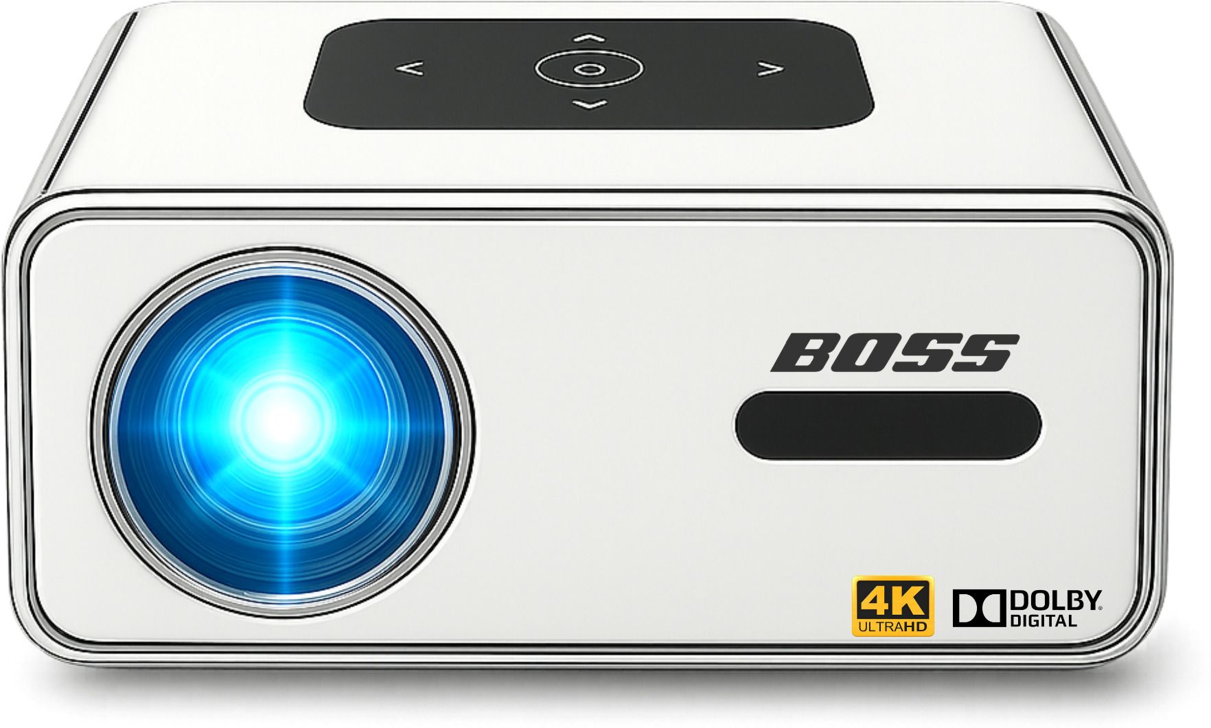 Boss Projector S55 Air Ultra Pro 4K Projector | 14000 Lumens | Smart Android TV 12 (14000 lm / 2 Speaker / Wireless / Remote Controller) Portable Projector-image-34