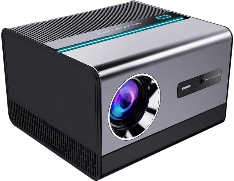 JVDN 1080P Projector with Netflix, YouTube, Prime Video | Android 9.0 (500 lm) Portable Projector image 1
