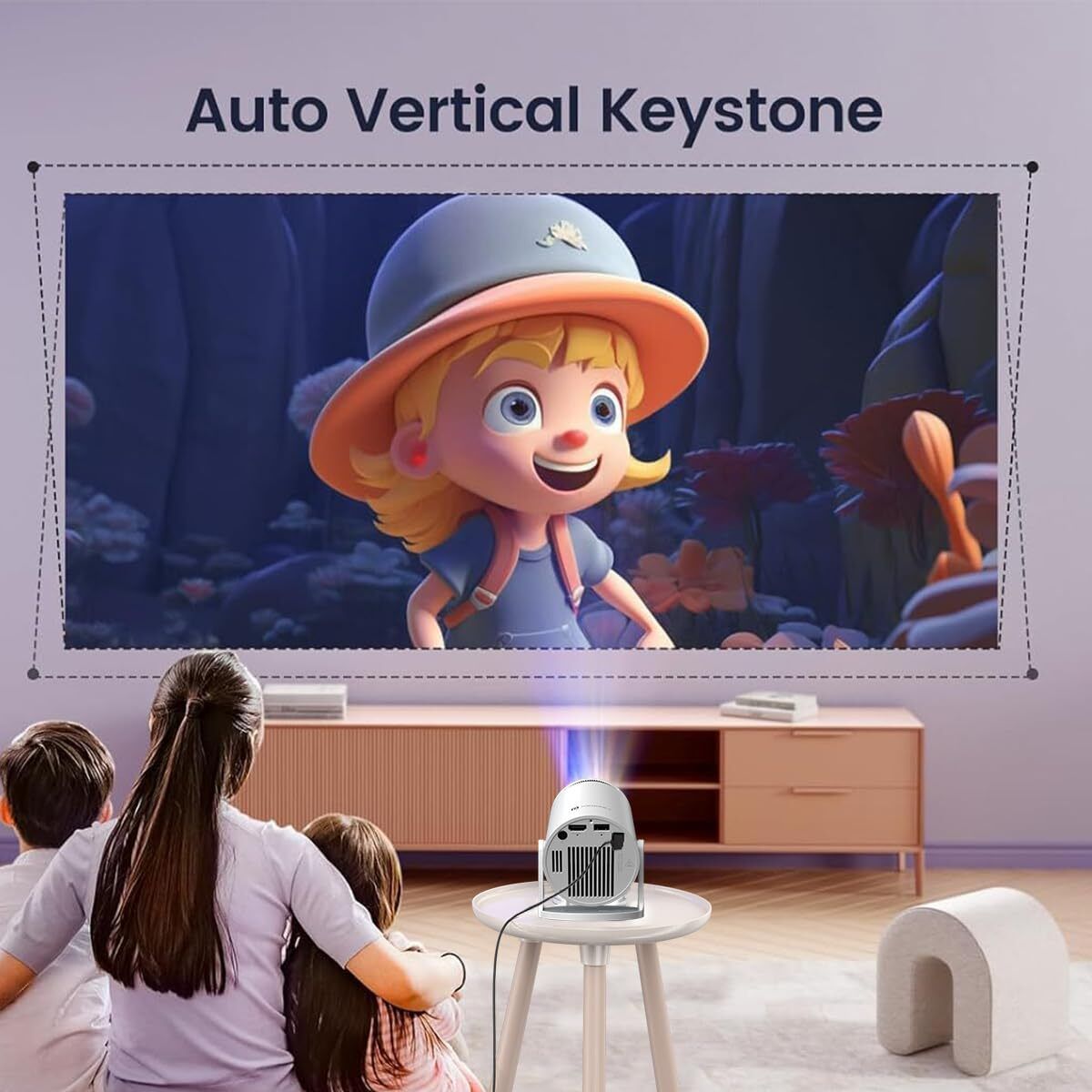 Voltegic Portable Video Projector Compatible with Laptop, TV Stick & Fire Stick (6000 lm / 1 Speaker / Wireless / Remote Controller) Portable Projector-image-35