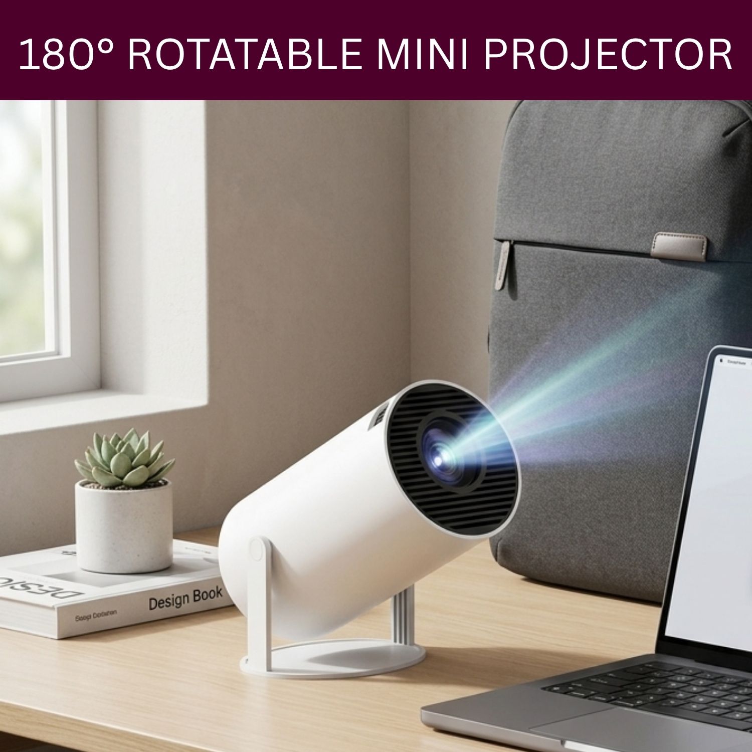 SYARA Projector, 4K 1080P Full HD Projector, WiFi 5G Compatible With Mobile/LaptopF373 (4500 lm / 1 Speaker / Wireless / Remote Controller) Portable Projector-image-45