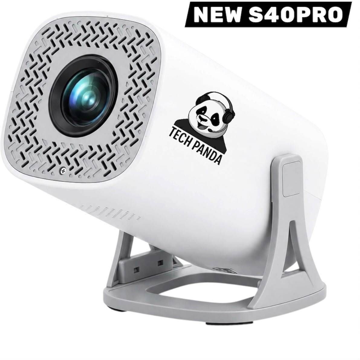 TECHPANDA S40 Pro Smart Projector |Android 14 Native 1080P | 4K Support WiFi 6 BT 5.0 | (150 lm / 1 Speaker / Wireless / Remote Controller) Portable Projector-image-20