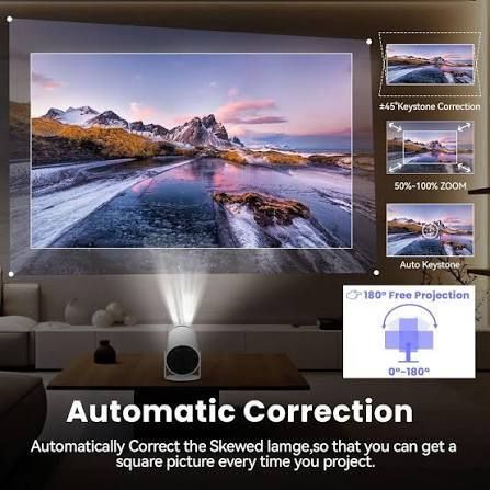 IMMUTABLE 4K Android Smart Projector Full HD 1080 YUGFHVU78 (2200 lm / Wireless / Remote Controller) Portable Projector-image-19