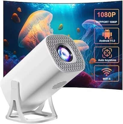 Wifton S40 Android WiFi Projector for Movies, OTT Streaming & Presentations (6000 lm / 1 Speaker / Wireless / Remote Controller) Portable Projector-image-48