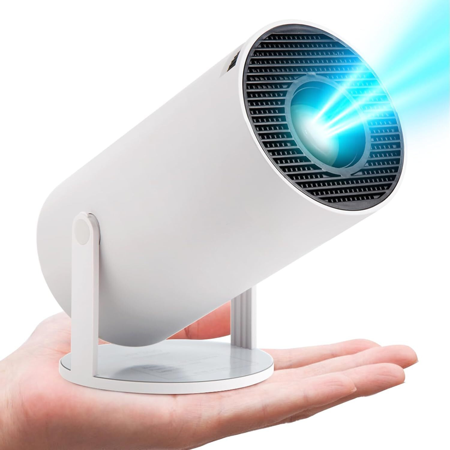 Punnkk HY300 Pro Smart,4K HD Wifi6 BT5, Android12, 180Degree Rotation Auto Keystone (4500 lm / 1 Speaker / Wireless / Remote Controller) Portable Projector image 1
