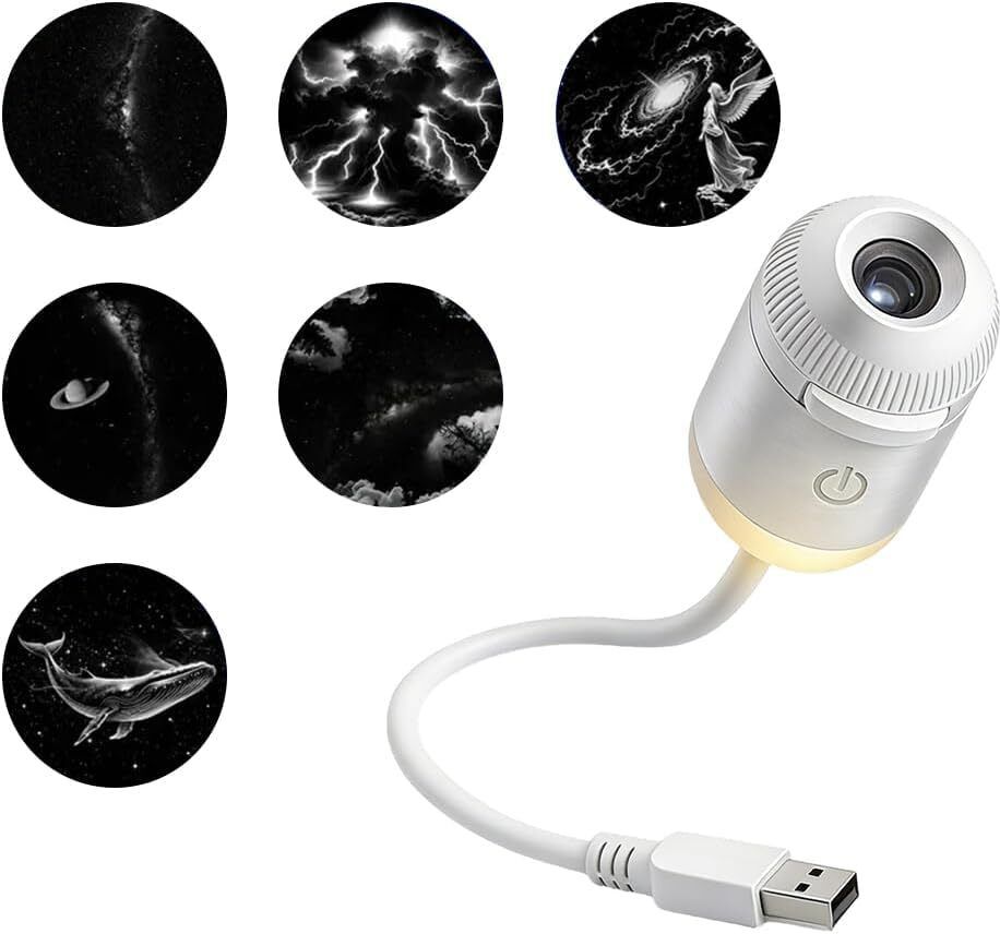 Wopix USB Galaxy Star Projector Night Lamp LED Sky Light for Bedroom & Home Decoration (100 lm) Portable Projector-image-21